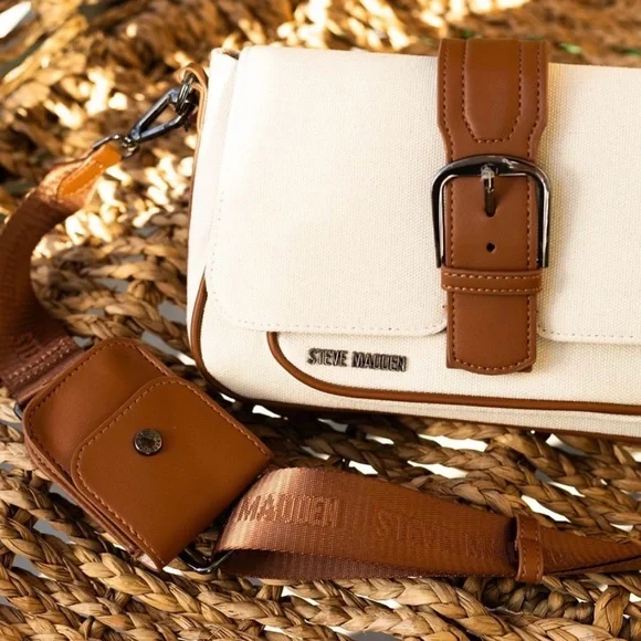 Steve Madden Btorrid Crossbody Cream Satchel, NWT. - Picture 2 of 5